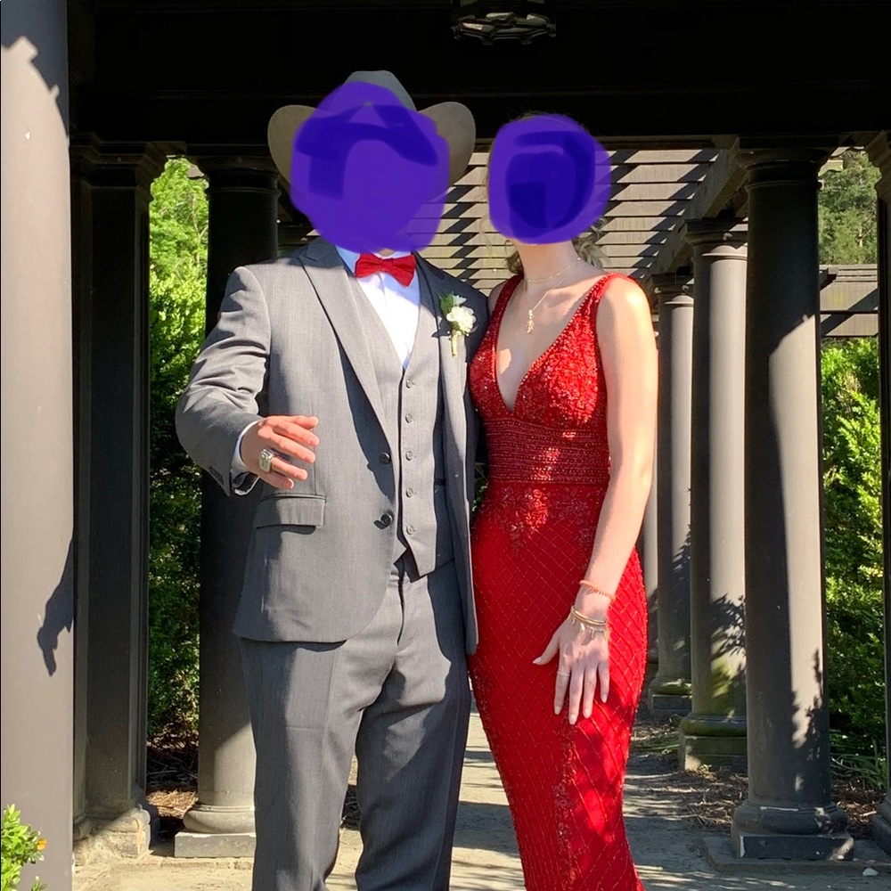 Sherri Hill red dress size 0